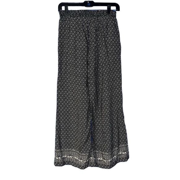 Evereve Roan & Ryan black & white palazzo pants small - Picture 2 of 5